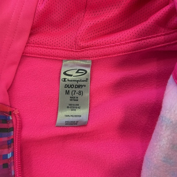 C9 Champion girls hot pink pixelated jacket and leggings size medium (7/8) NWOT - Picture 4 of 8